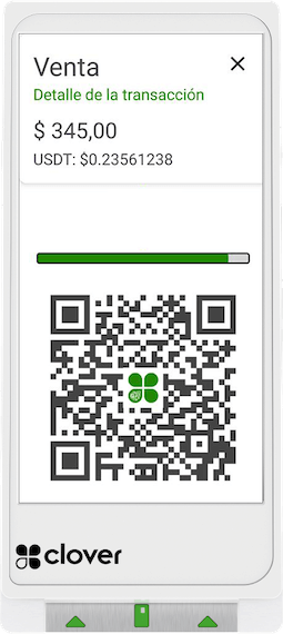 Mostrar el QR al consumidor final para que escanee con su billetera Exchange de preferencia. ¡Listo! Verás el monto acreditado en tu cuenta habitual de forma inmediata.
