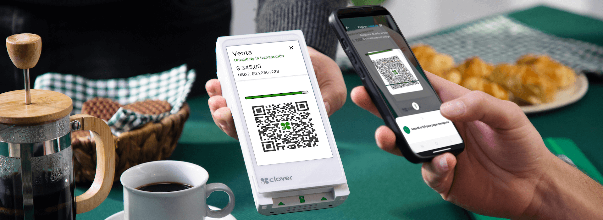 Transacción con criptomonedas